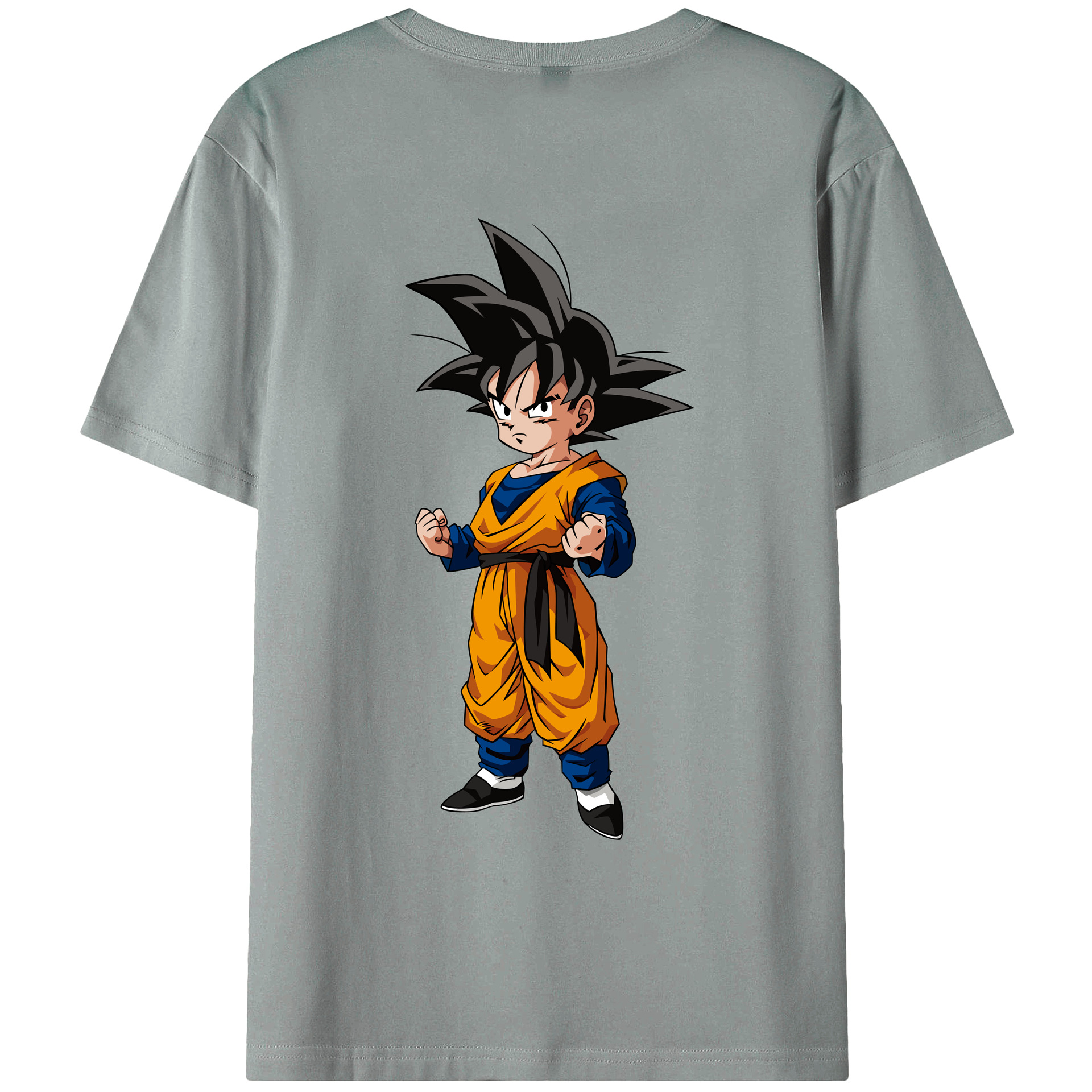 （画像用） ドラゴンボール 孫悟空（そん ごくう）Son Goku カカロット DRAGON BALL Kakarotto 綿100％ メンズ半袖Tシャツ（バックプリント） 通気性